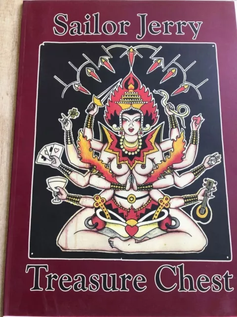 Libro flash de tatuaje de pecho del tesoro de marinero Jerry Collins Don