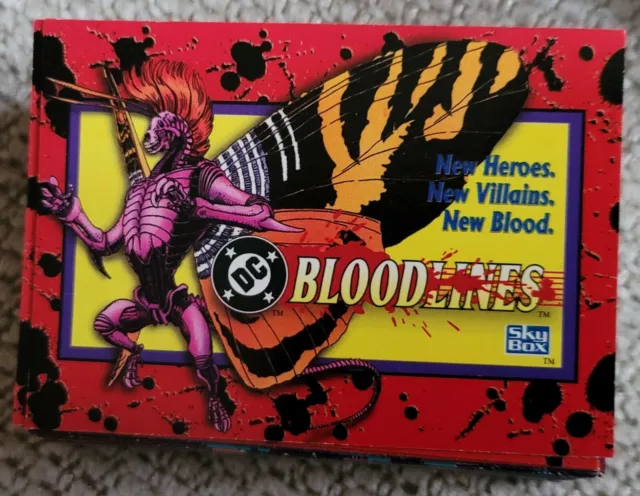 DC BLOODLINES Complete Card set Skybox 1993 81 cards Lobo Superman Deathstroke