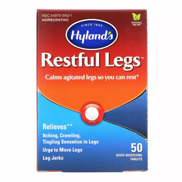 Hyland's Restful Legs 50 Quick-Dissolving Tablets | Relieves Itching Tingling