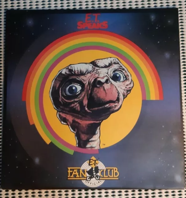 Vintage ET Speaks 7"  Fan Club Issue VINYL 1982 ET Speaks Excelent condition