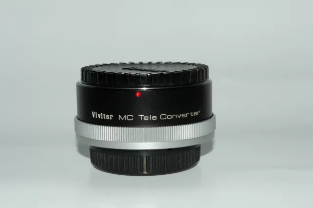 Vivitar MC Tele Converter 2X-4 - Works with FL-FD - Has lens caps - Like New