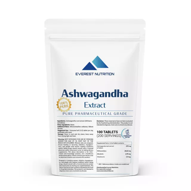 Extracto de Ashwagandha 600 mg, Withanólidos 41 mg, Withaferina A 12 mg