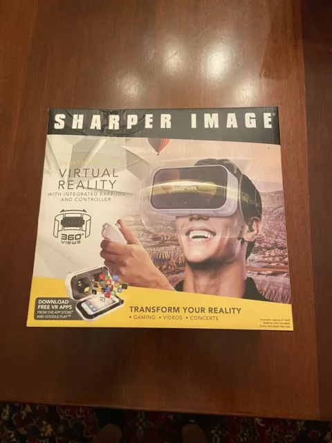 Sharper Image Smartphone 360 Virtual Reality Headset (with Earbuds & Controller)