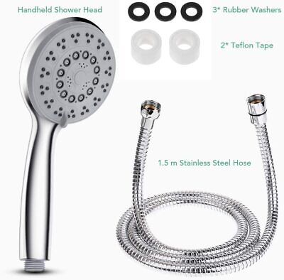 TM 1.75M Chrome Stainless Steel Shower Hose Triton Mira Aqualisa Grohe 1/2 Standard Connection Replacement Hose 2 Year Warranty DURAHOSE 