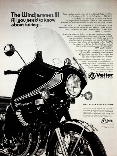 vetter motorcycle fairings