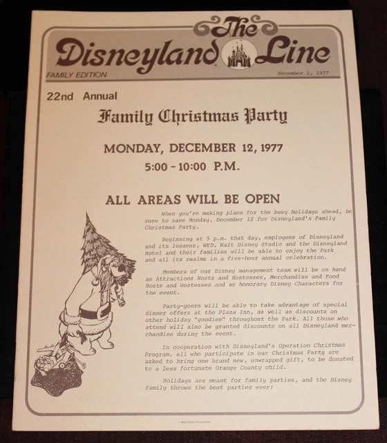 DISNEYLAND LINE 1977 Family Christmas Party 5Hour New Parade + Dorothy