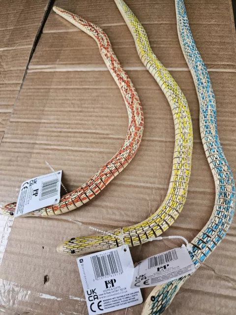 Flexible Retro Wooden Snake 50cm L&P Random Colour