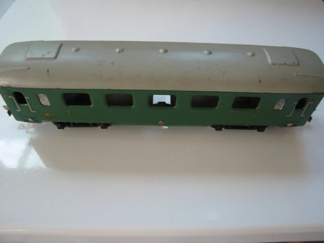 Fourgon à Bogie Métallisé Ep.III SNCF Vert 306 (Feux Fonctionnels