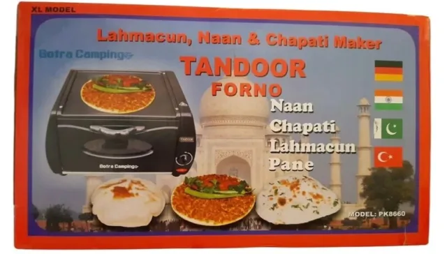 TANDOOR Lahmacun Naah Chapati Pane Roti Pizza Maker Elektroofen