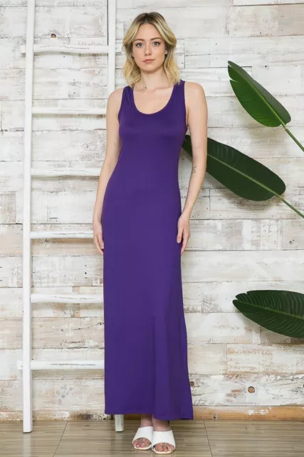 Solid Tank Maxi Dress