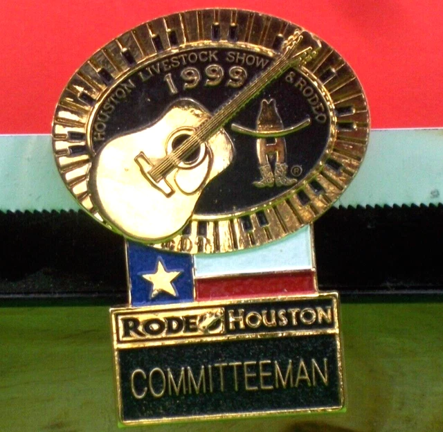HOUSTON LIVESTOCK SHOW & RODEO 1999 *** Committeeman ** LAPEL / VEST PIN ***
