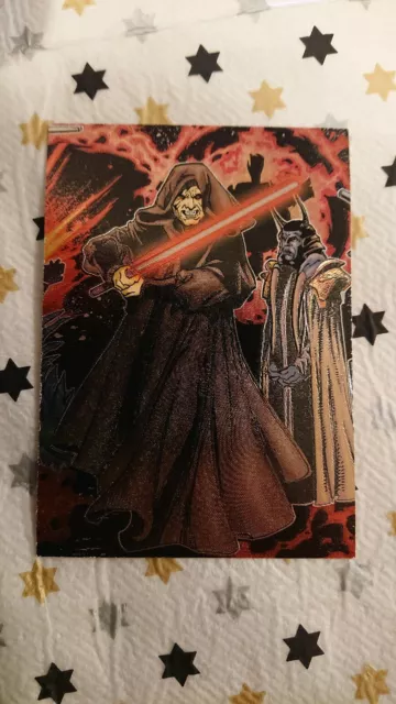 Carte 5 Topps Star Wars Evolution Update Edition 2006 Etched Foil Darth Sidious