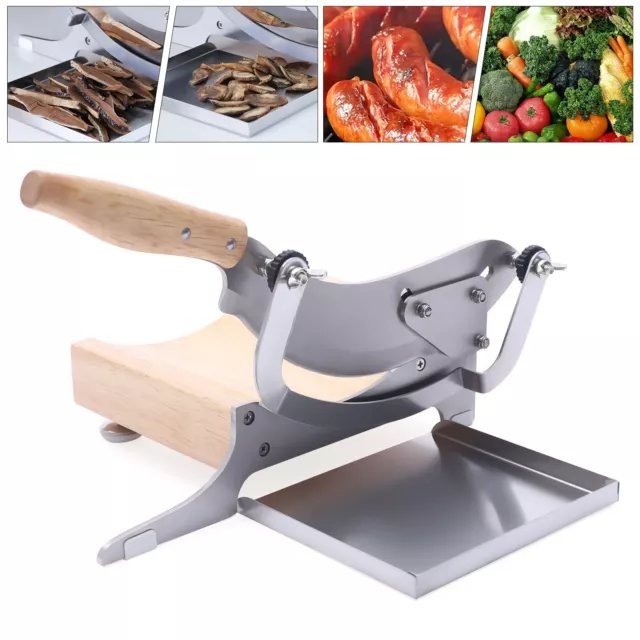 Manual Meat Slicer Frozen Meat Beef Bones Cutter Slicing Machine Stainless Steel