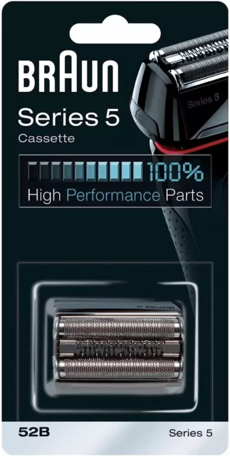 Braun Series 5 Electric Shaver Replacement Head, 52B, Black - DAMAGED BOX