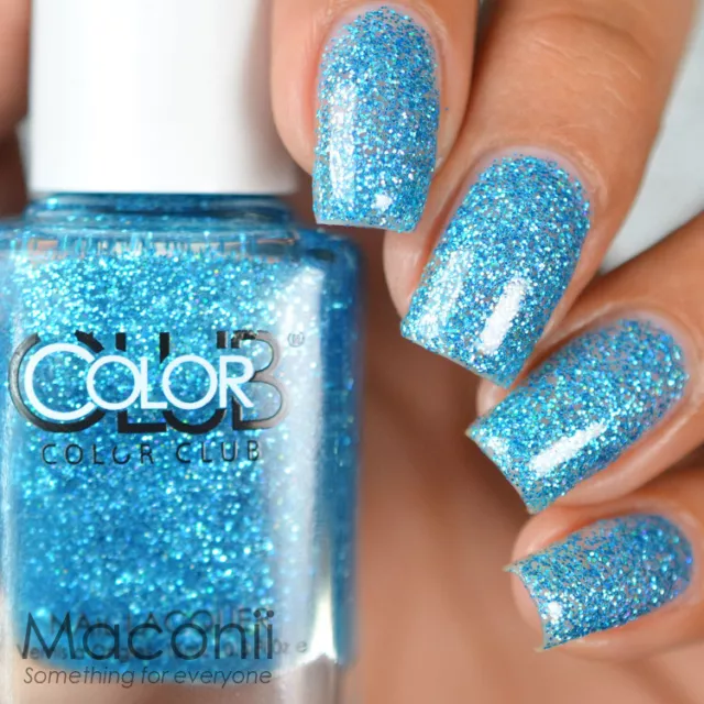 Color Club - Sexy Siren - Blue Glitter Holographic Holo Shimmer Nail Polish 846