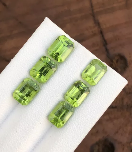 Natural Peridot Faceted Gemstones lot from Pakistan 10 Carat