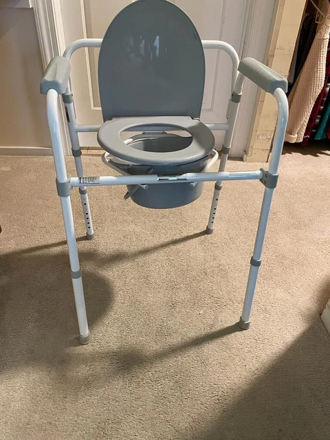 Medline Guardian G1-200X1 3-in-1 Folding Steel Commode Chair.