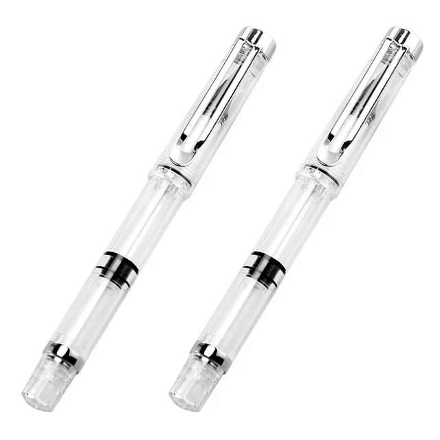 2 Stück Füllfederhalter Pinsel Soft Tip Pen Zeichenstift Tasche Nachfüllbarer Pi