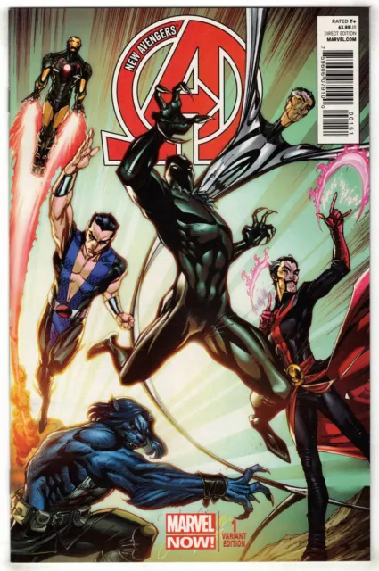 New Avengers #1 1:100 J Scott Campbell Color Variant Marvel 2013 VF/NM