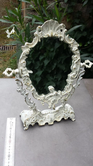 Heywood Wakefield coiffeuse vintage avec miroir, années 1950 En vente