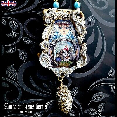 russian doll matrioska talisman ethnic jewel amulet attraction money good luck 3