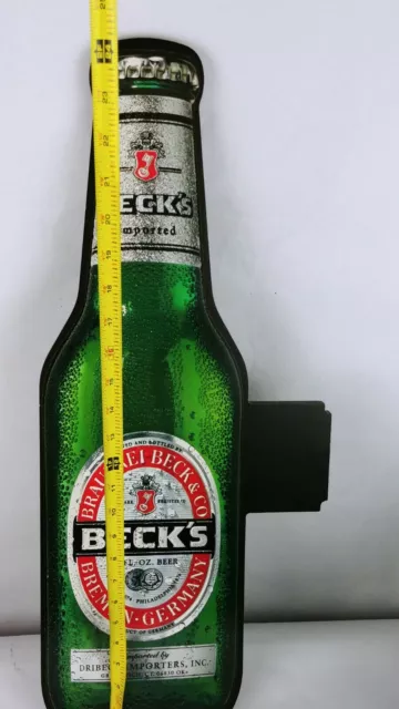 Beck's Beer Sign. For Game Room, Bar, Theater Room. Double Sided