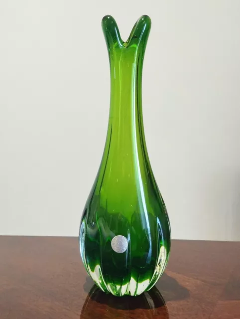 Glass vase Per Lütken Holmegaard Denmark 2