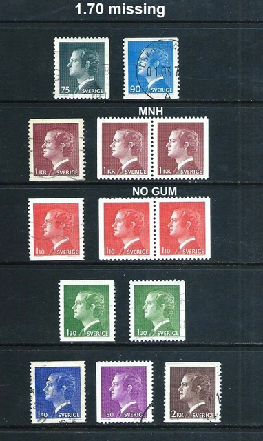 Sweden _ 1974+ 'King Gustav' 13 _ Mnh-Used ____(821)