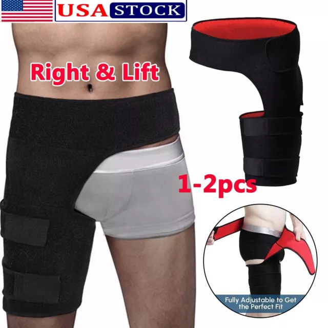 Hip Brace Compression Groin Support Wrap for Sciatica Pain Relief Thigh Recovery