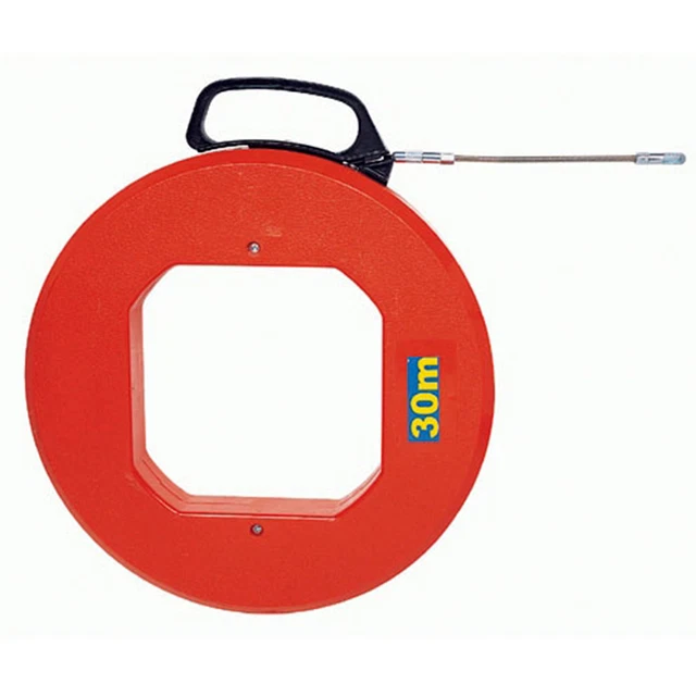 O310A Steel Fish Tape Reel Wire Pullers 30m(100ft) Tool Electrical Cable