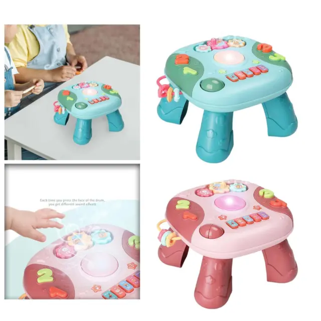 Musical Learning Activity Table Toys, Educational Toys with Lights and Sounds