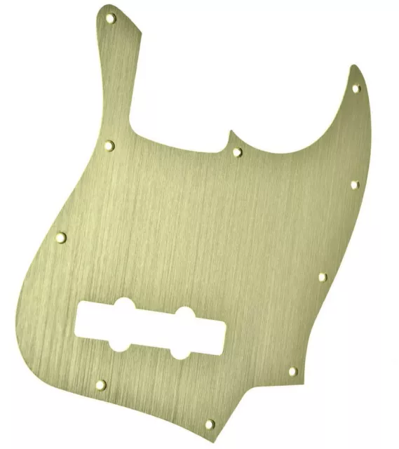 New pickguard JAZZ BASS ALU brossé - métal - gold - guitare JB