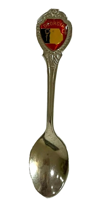 Vintage Georgia Crest State Souvenir Collectible Spoon 3 1/2”