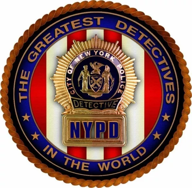 Nypd Detective New York Police Department Decal Sticker 3M Usa Vehicle Window