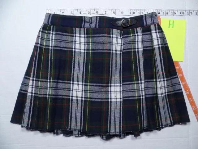 Exotic Dancer Pleated Pull Away Plaid Mini Skirt No Size See Measurments ~ Lot H