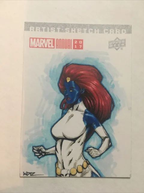 2017 Marvel Annual Mystique sketch Walter Rice
