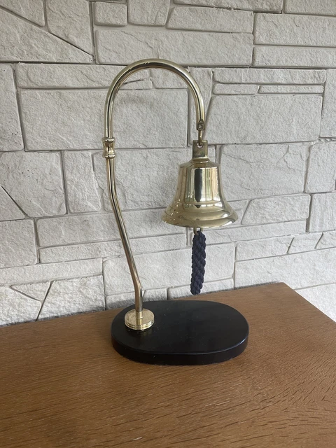 ANCIENNE CLOCHE EN bronze d'école ou commerce magasin années 1950 EUR