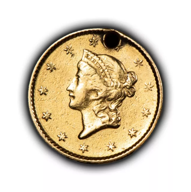 1853 G$1 Liberty Head Gold Dollar - Type-1 - Authentic US Gold Coin - SKU-G3561