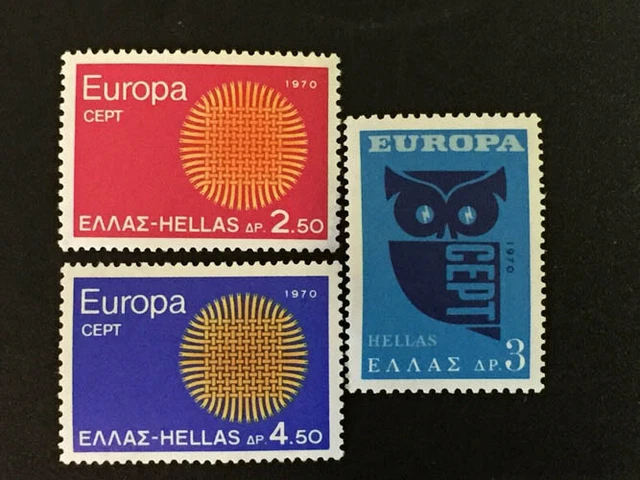 1970 Griechenland; 200 Serien Europa, postfrisch/MNH, MiNr. 1040/42, ME 2000,- 2