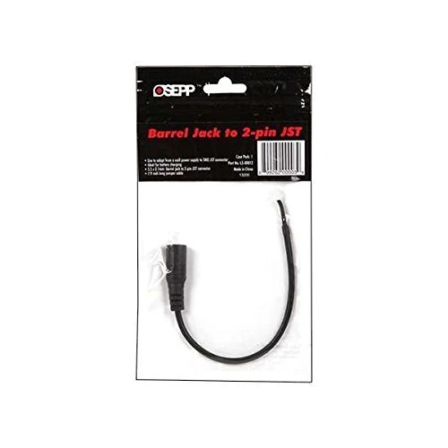 Osepp LS-00012 Barrel Jack to 2-pin JST