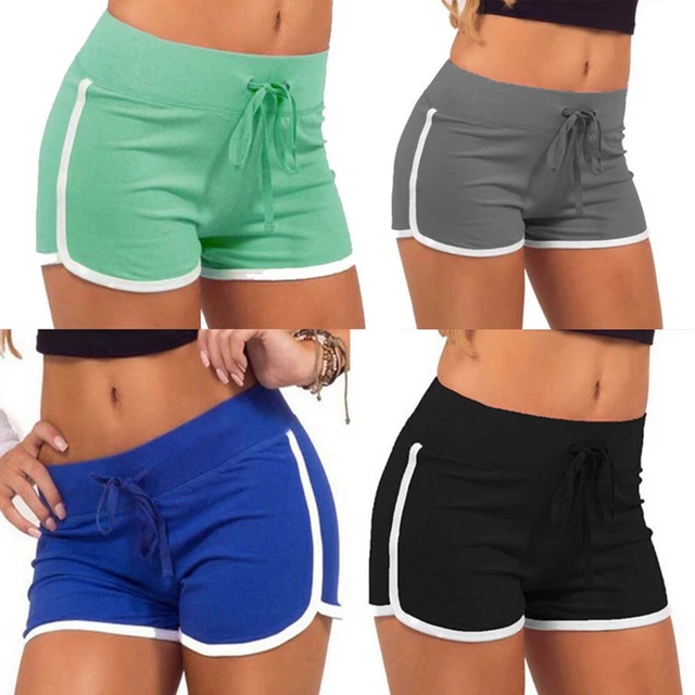 Pantaloncini Donna Pantaloni Spiaggia Palestra Sexy Pantaloni Corti Traspiranti Casual Elastici