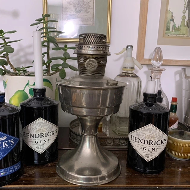 VINTAGE SUPER ALADDIN Paraffin Oil Lamp British Made 31cm £43.87