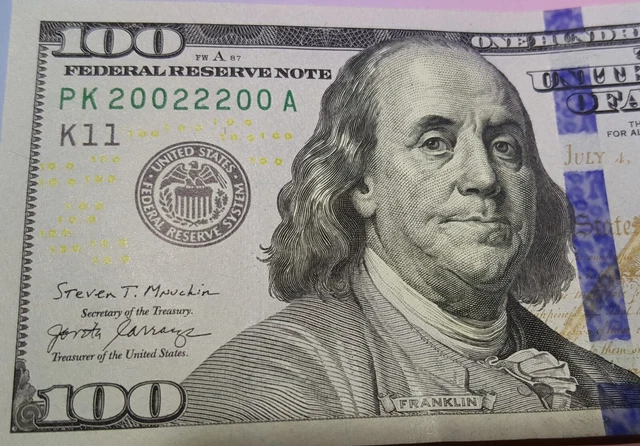 BINARY AND 99.3% FANCY RARE 100 Dollar Bill Star Note 2009 Series A CRISP