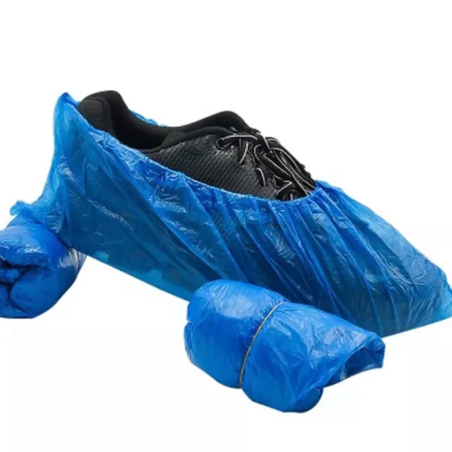 100 Einweg Schuhüberzieher Überschuh wasserdichte Universalgröße 100er Pack blau