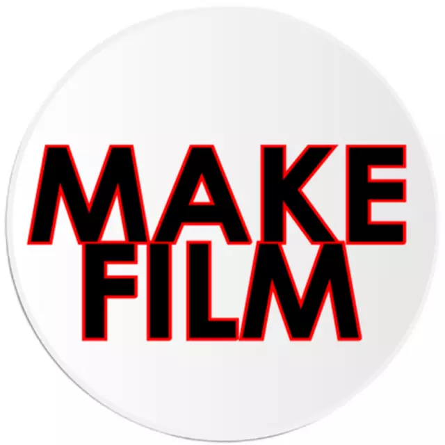 Hacer película - paquete de 10 pegatinas circulares de 3 pulgadas - cineasta de producción de películas