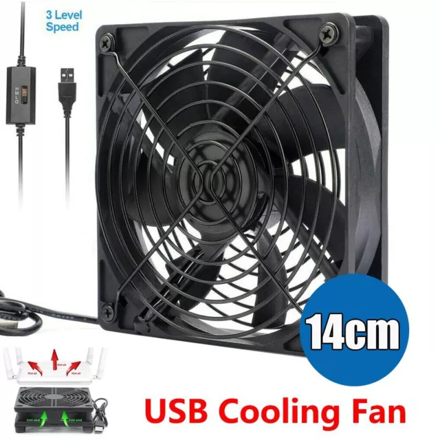 120mm USB Cooling Fan Silent Fan Computer Case PC CPU Case DC 5V For Home Office