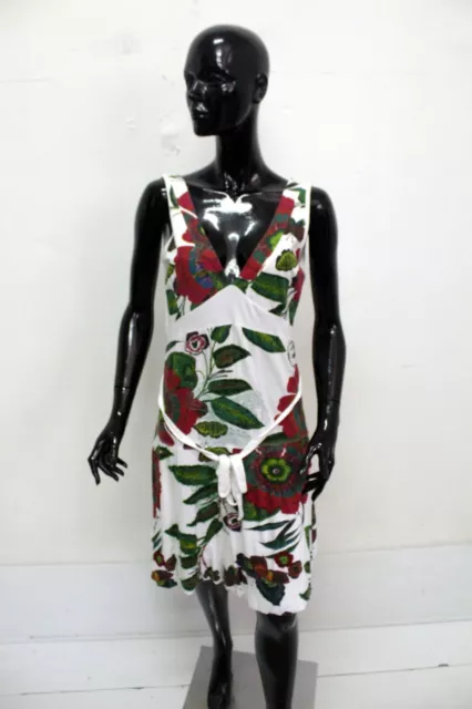 Desigual Vestito Donna Taglia XL Abito Logo Dress Woman Tubino Cotone Estivo