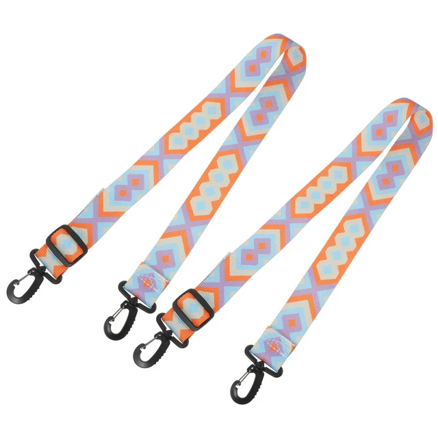 2 Pcs Roller Skates Leash Colorful Guitar Straps Ski Shoulder Portable 3