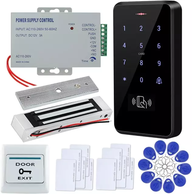 Kit Di Controllo Accessi Porta Impermeabile IP68 Tastiera 125Khz + Alimentatore