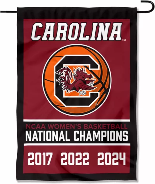 South Carolina Gamecocks 3x Womens Basketball National Champions Flag